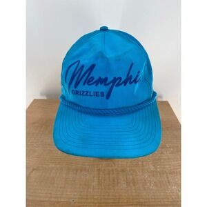 New Era Memphis Grizzlies NBA Snapback Hat Blue Rope Side Patch Trucker Cap Mens